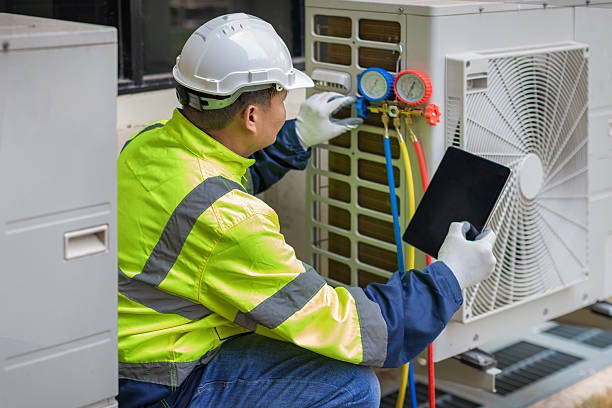 Professional Hvac Installation technician working in Lake Hughes, CA
